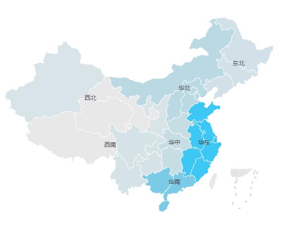 针织行业区域分布